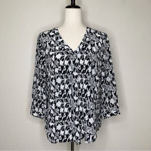 Cynthia Rowley 100% Silk Snake Skin Blouse, Sz Medium
